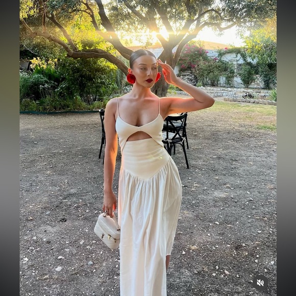 ZARA CUT OUT COMBINATION DRESS - Picture 1 of 16
